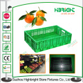 Collapsible Plastic Fruit Crate Stackable Plastic Tote Bin